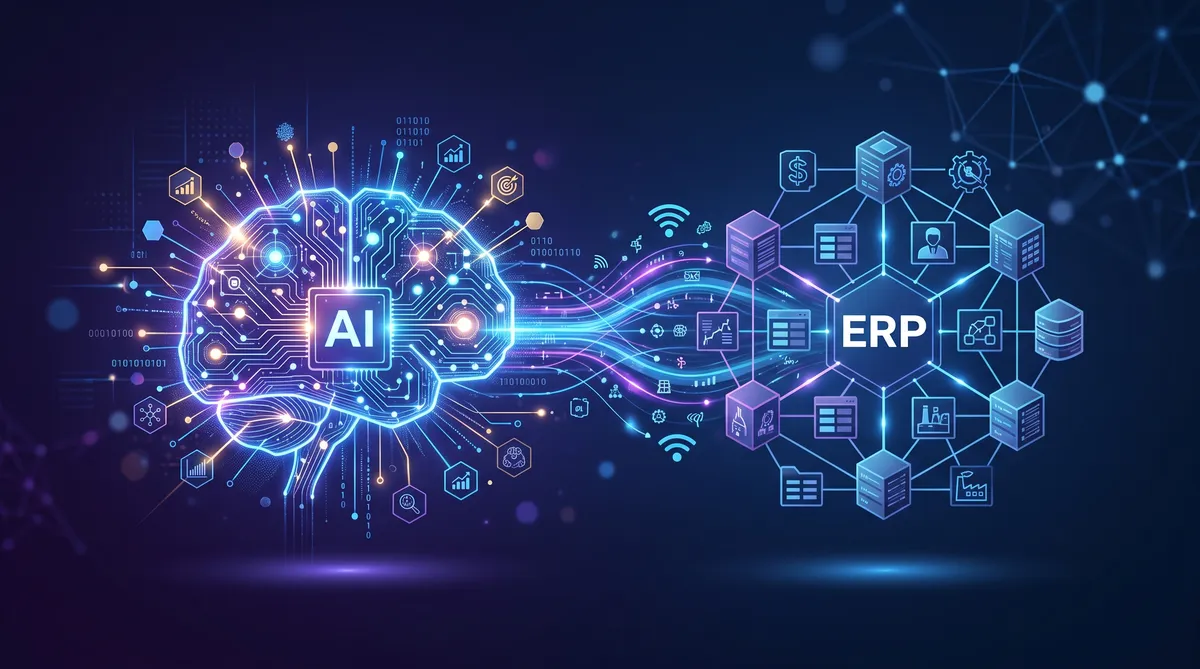 Hero illustration for the article BC MCP Server: Ce înseamnă Model Context Protocol pentru Business Central și automatizarea AI